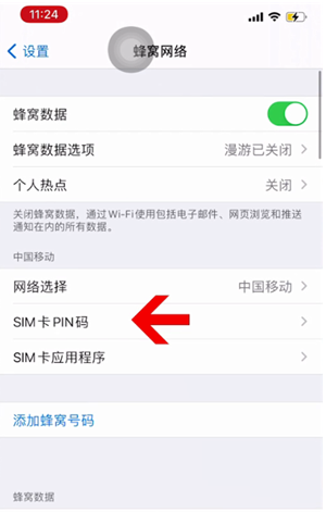 峡江苹果14维修网分享如何给iPhone14的SIM卡设置密码 