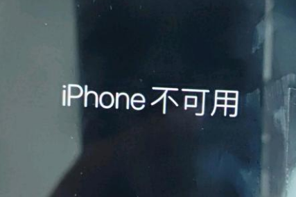 峡江苹果服务网点分享锁屏界面显示“iPhone 不可用”如何解决 