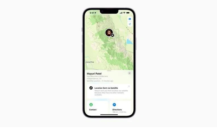 峡江苹果14维修分享iPhone14系列中 FindMy功能通过卫星分享位置方法教程 